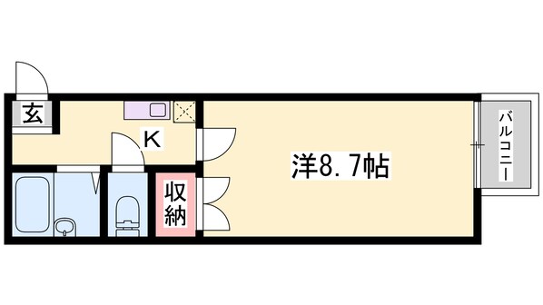 キャトルセゾン福崎の物件間取画像